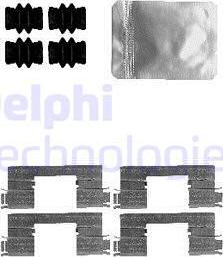 Delphi LX0592 - Комплектующие для колодок дискового тормоза avtokuzovplus.com.ua