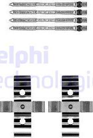 Delphi LX0604 - Комплектуючі, колодки дискового гальма autocars.com.ua