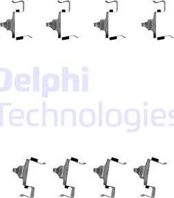 Delphi LX0615 - Комплектуючі, колодки дискового гальма autocars.com.ua