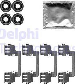 Delphi LX0616 - Комплектующие для колодок дискового тормоза avtokuzovplus.com.ua