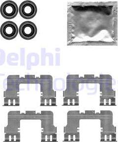 Delphi LX0617 - Комплектуючі, колодки дискового гальма autocars.com.ua
