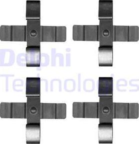 Delphi LX0625 - Комплектующие для колодок дискового тормоза avtokuzovplus.com.ua