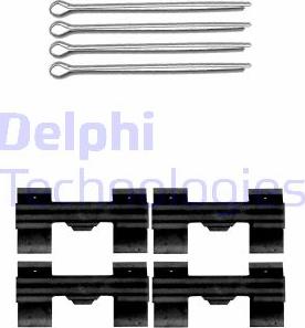 Delphi LX0648 - Комплектуючі, колодки дискового гальма autocars.com.ua