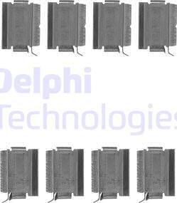 Delphi LX0649 - Комплектуючі, колодки дискового гальма autocars.com.ua