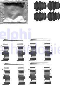Delphi LX0660 - Комплектуючі, колодки дискового гальма autocars.com.ua