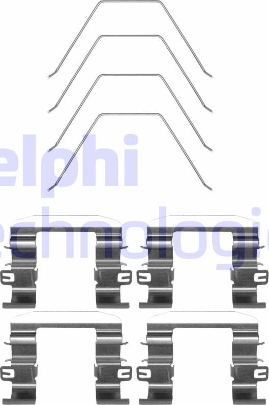 Delphi LX0669 - Комплектуючі, колодки дискового гальма autocars.com.ua