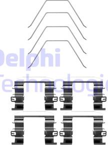 Delphi LX0669 - Комплектующие для колодок дискового тормоза avtokuzovplus.com.ua