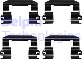 Delphi LX0673 - Комплектуючі, колодки дискового гальма autocars.com.ua