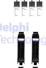 Delphi LX0681 - Комплектуючі, колодки дискового гальма autocars.com.ua