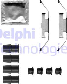 Delphi LX0683 - Комплектующие для колодок дискового тормоза avtokuzovplus.com.ua