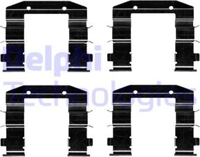 Delphi LX0688 - Комплектуючі, колодки дискового гальма autocars.com.ua