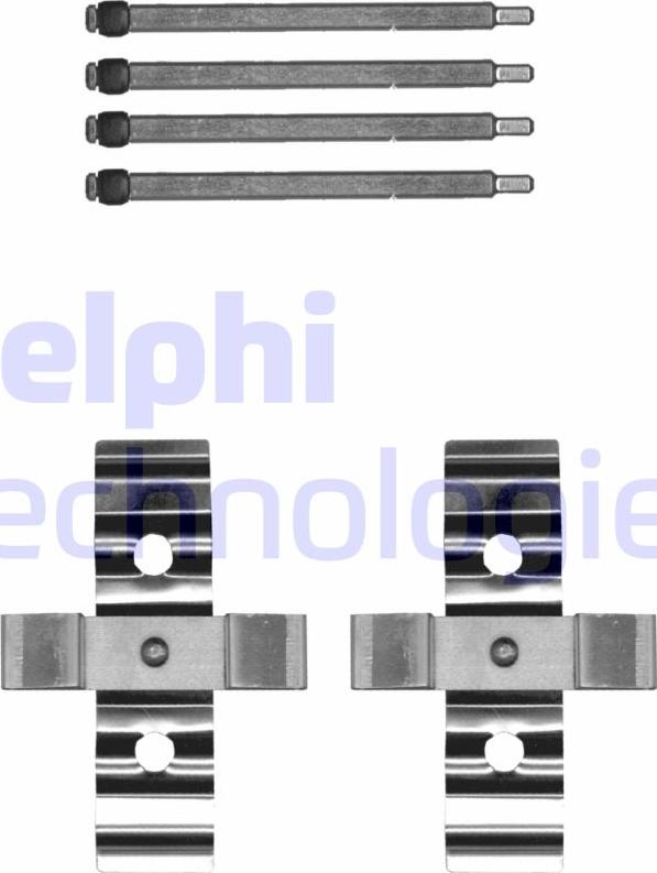 Delphi LX0702 - Комплектуючі, колодки дискового гальма autocars.com.ua