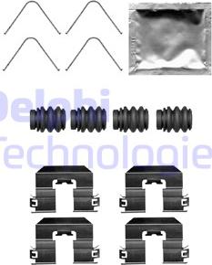 Delphi LX0706 - Комплектуючі, колодки дискового гальма autocars.com.ua