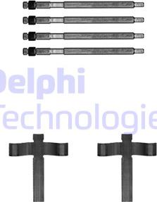 Delphi LX0707 - Комплектующие для колодок дискового тормоза avtokuzovplus.com.ua