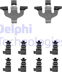 Delphi LX0714 - Комплектуючі, колодки дискового гальма autocars.com.ua