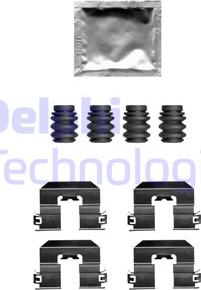 Delphi LX0715 - Комплектующие для колодок дискового тормоза avtokuzovplus.com.ua