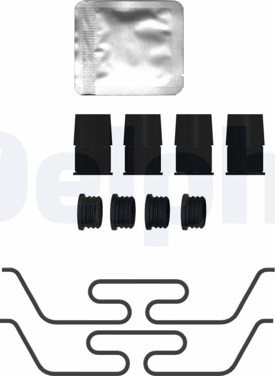 Delphi LX0740 - Комплектуючі, колодки дискового гальма autocars.com.ua