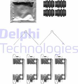 Delphi LX0762 - Комплектующие для колодок дискового тормоза avtokuzovplus.com.ua