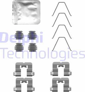 Delphi LX0763 - Комплектуючі, колодки дискового гальма autocars.com.ua