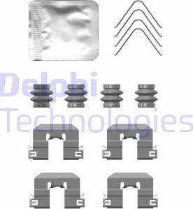 Delphi LX0764 - Комплектующие для колодок дискового тормоза avtokuzovplus.com.ua