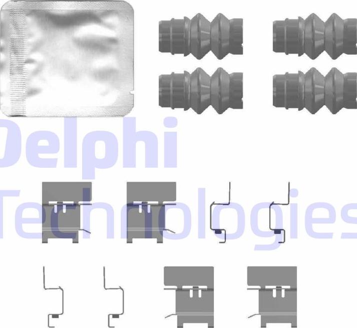 Delphi LX0768 - Комплектующие для колодок дискового тормоза avtokuzovplus.com.ua