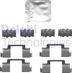 Delphi LX0769 - Комплектующие для колодок дискового тормоза avtokuzovplus.com.ua