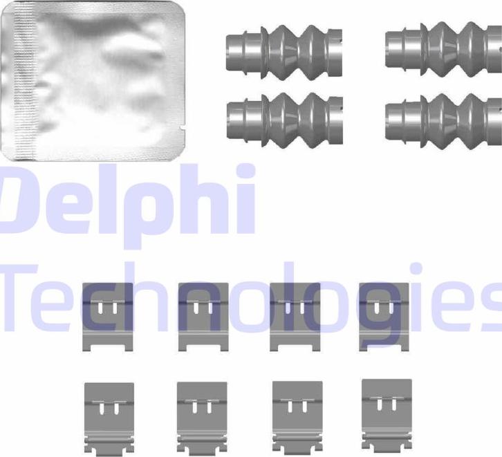 Delphi LX0772 - Комплектующие для колодок дискового тормоза avtokuzovplus.com.ua