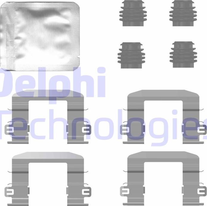 Delphi LX0780 - Комплектующие для колодок дискового тормоза avtokuzovplus.com.ua