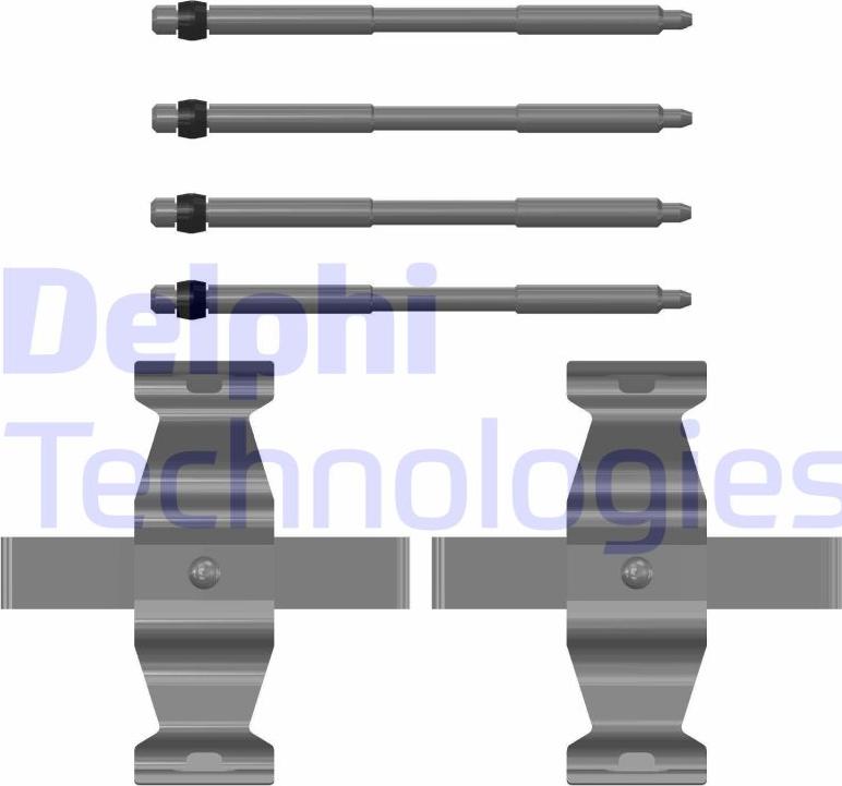 Delphi LX0782 - Комплектующие для колодок дискового тормоза avtokuzovplus.com.ua