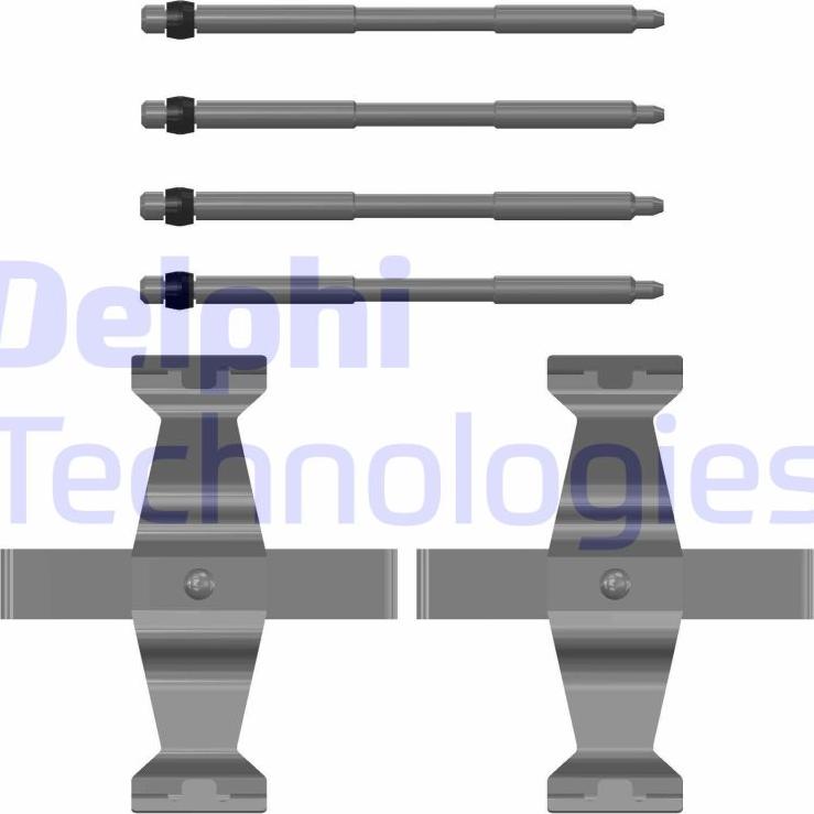 Delphi LX0785 - Комплектуючі, колодки дискового гальма autocars.com.ua