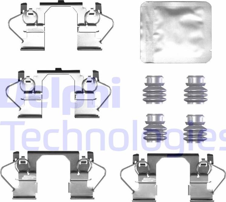 Delphi LX0786 - Комплектуючі, колодки дискового гальма autocars.com.ua