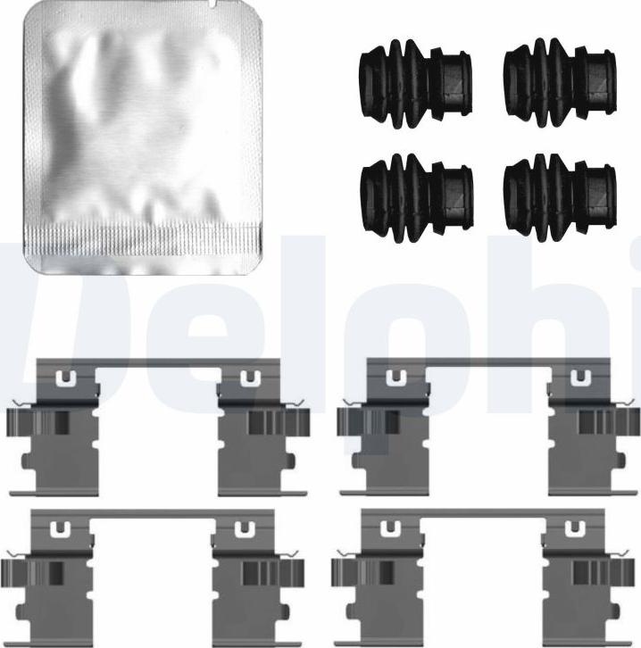 Delphi LX0799 - Комплектуючі, колодки дискового гальма autocars.com.ua