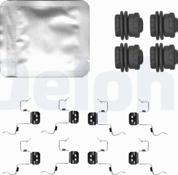 Delphi LX0808 - Комплектуючі, колодки дискового гальма autocars.com.ua