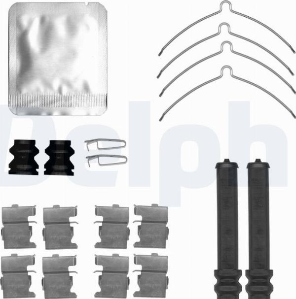 Delphi LX0817 - Комплектуючі, колодки дискового гальма autocars.com.ua