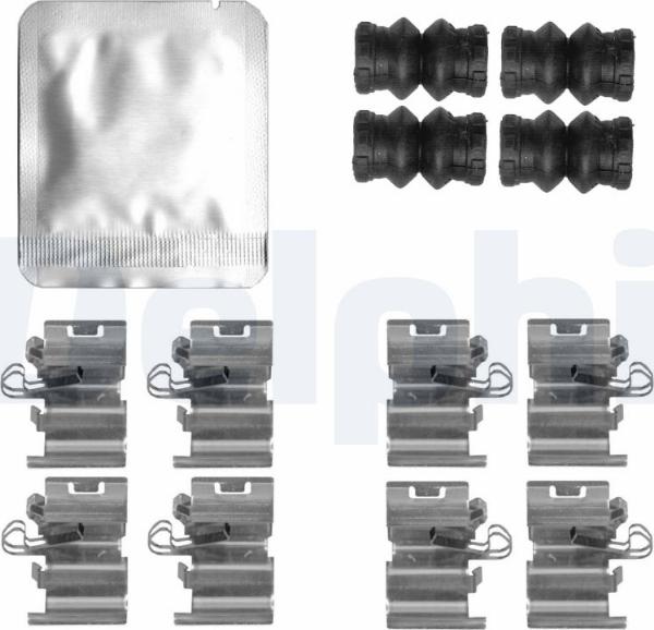 Delphi LX0818 - Комплектуючі, колодки дискового гальма autocars.com.ua