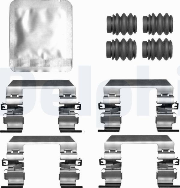 Delphi LX0823 - Комплектуючі, колодки дискового гальма autocars.com.ua