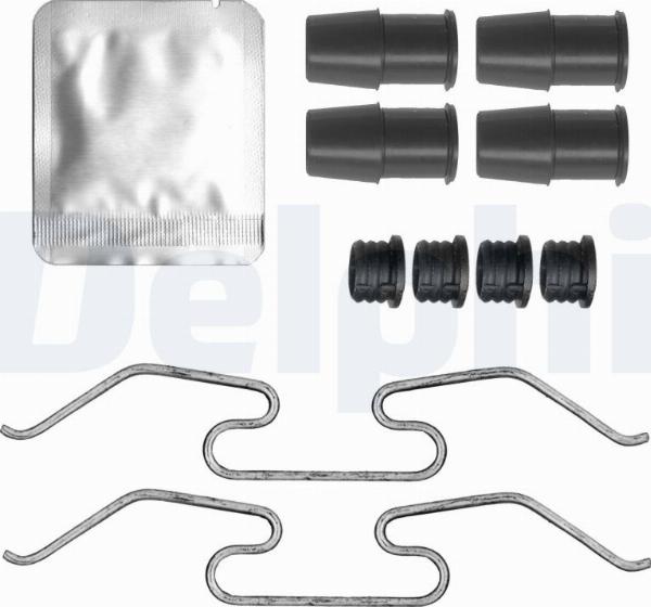 Delphi LX0826 - Комплектуючі, колодки дискового гальма autocars.com.ua