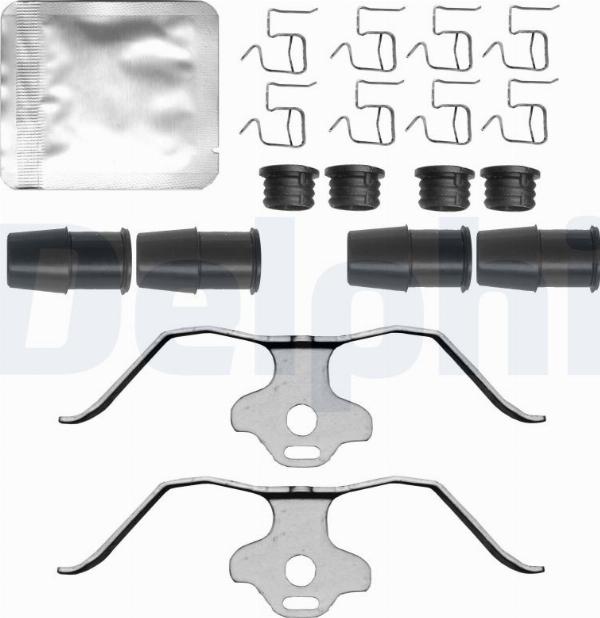 Delphi LX0830 - Комплектуючі, колодки дискового гальма autocars.com.ua