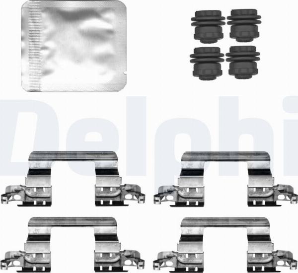 Delphi LX0832 - Комплектуючі, колодки дискового гальма autocars.com.ua