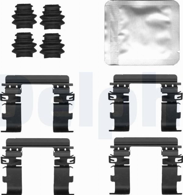 Delphi LX0833 - Комплектуючі, колодки дискового гальма autocars.com.ua