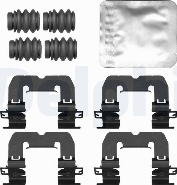 Delphi LX0835 - Комплектуючі, колодки дискового гальма autocars.com.ua