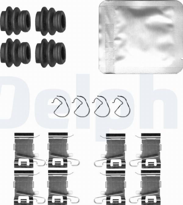 Delphi LX0836 - Комплектуючі, колодки дискового гальма autocars.com.ua