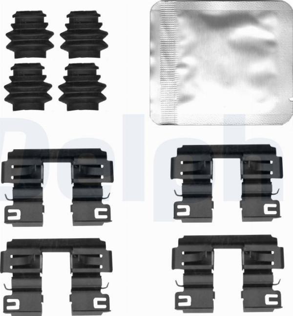 Delphi LX0838 - Комплектуючі, колодки дискового гальма autocars.com.ua