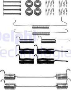 Delphi LY1171 - Комплектующие, барабанный тормозной механизм avtokuzovplus.com.ua