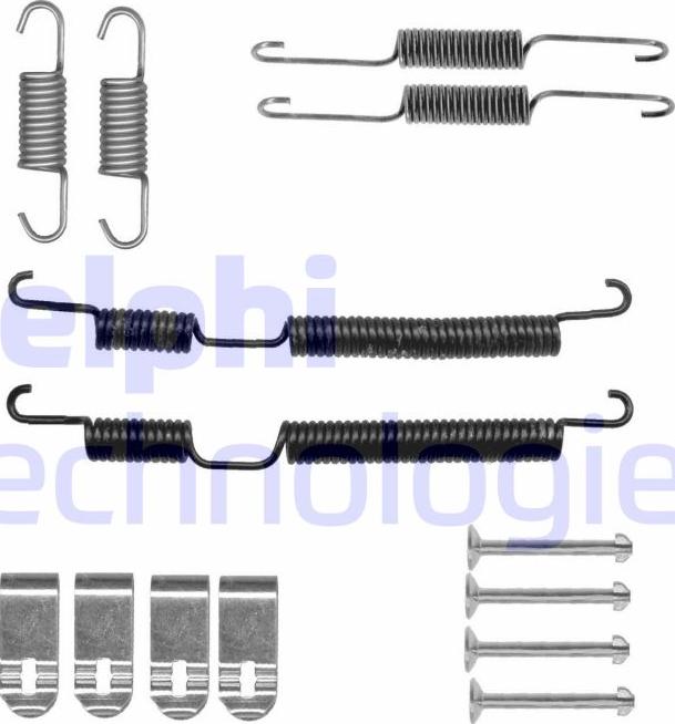 Delphi LY1432 - Комплектующие, барабанный тормозной механизм avtokuzovplus.com.ua