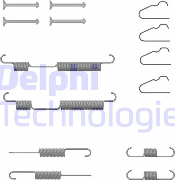 Delphi LY1438 - Комплектующие, барабанный тормозной механизм avtokuzovplus.com.ua