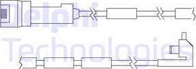 Delphi LZ0105 - Сигнализатор, износ тормозных колодок autodnr.net