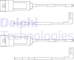 Delphi LZ0113 - Сигнализатор, износ тормозных колодок autodnr.net