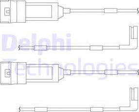 Delphi LZ0114 - Сигнализатор, износ тормозных колодок autodnr.net