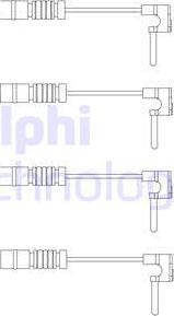 Delphi LZ0120 - Сигнализатор, износ тормозных колодок autodnr.net